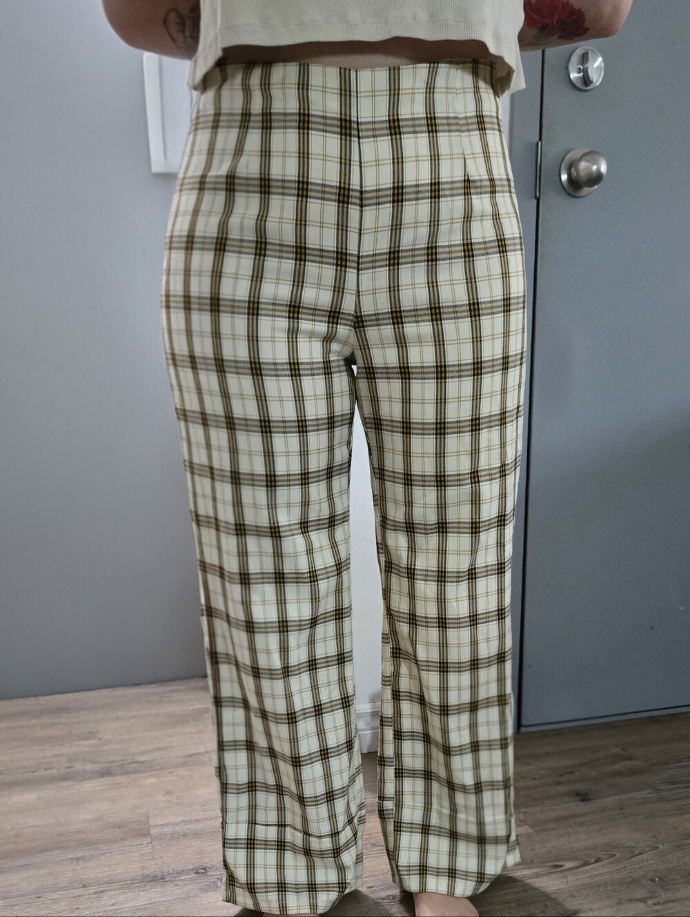 Princess Polly Yellow Plaid Skirt